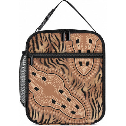 Africa Tiger Mix Dashiki Tribal Pattern Lunch Bag