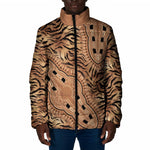 Africa Tiger Mix Dashiki Tribal Pattern Padded Jacket