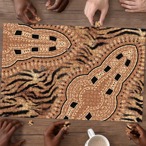 Africa Tiger Mix Dashiki Tribal Pattern Puzzle