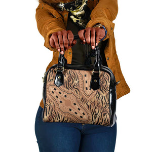 Afro Tiger Mix Dashiki Tribal Pattern Shoulder Handbag