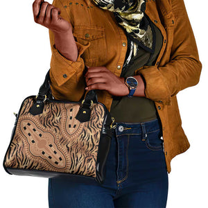 Afro Tiger Mix Dashiki Tribal Pattern Shoulder Handbag