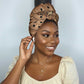 Africa Tiger Mix Dashiki Tribal Pattern Simple Headwrap