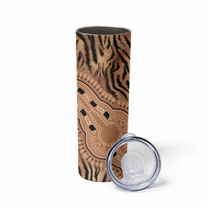 Afro Tiger Mix Dashiki Tribal Pattern Skinny Tumbler