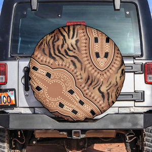 Afro Tiger Mix Dashiki Tribal Pattern Spare Tire Cover