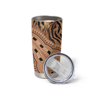 Afro Tiger Mix Dashiki Tribal Pattern Tumbler Cup