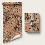 Africa Tiger Mix Dashiki Tribal Pattern Wrapping Paper - African Pride