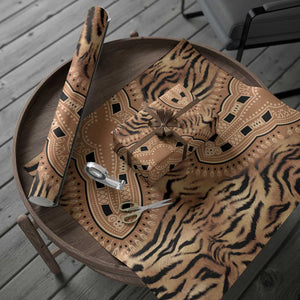 Africa Tiger Mix Dashiki Tribal Pattern Wrapping Paper - African Pride