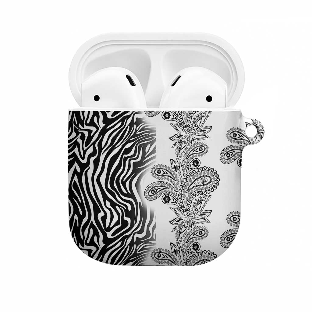 Africa Zebra Mix Paisley Tribal Pattern AirPods Case
