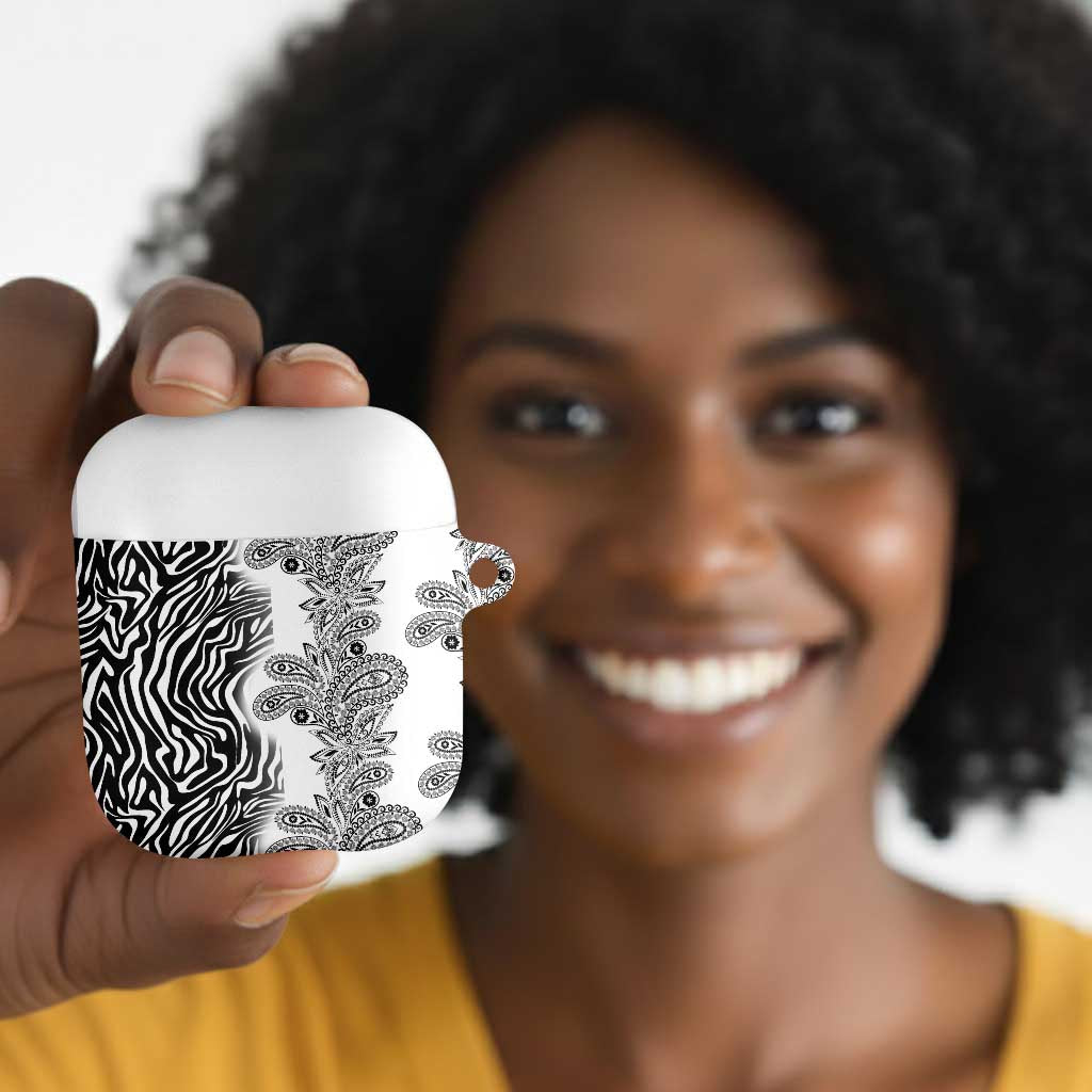 Africa Zebra Mix Paisley Tribal Pattern AirPods Case