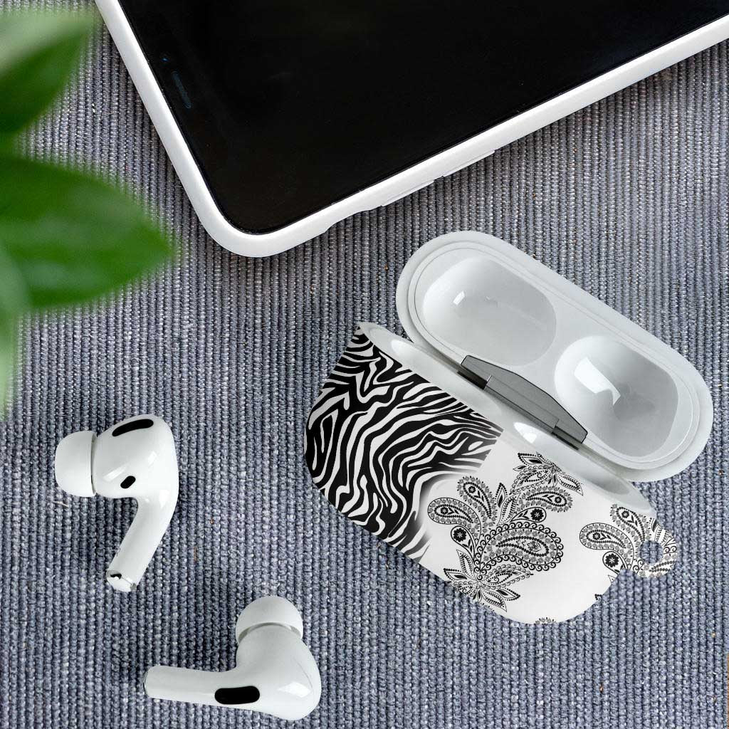 Africa Zebra Mix Paisley Tribal Pattern AirPods Case