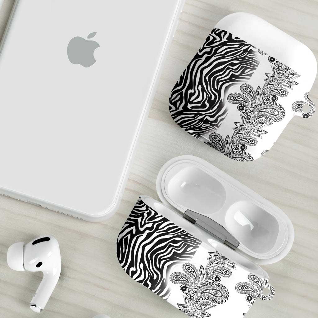 Africa Zebra Mix Paisley Tribal Pattern AirPods Case