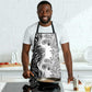 Africa Zebra Mix Paisley Tribal Pattern Apron