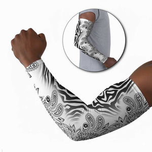 Africa Zebra Mix Paisley Tribal Pattern Arm Sleeves