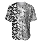Afro Zebra Mix Paisley Tribal Pattern Baseball Jersey