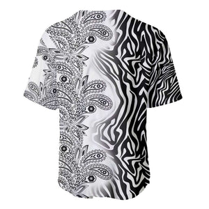 Afro Zebra Mix Paisley Tribal Pattern Baseball Jersey