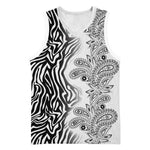 Afro Zebra Mix Paisley Tribal Pattern Basketball Jersey LT9