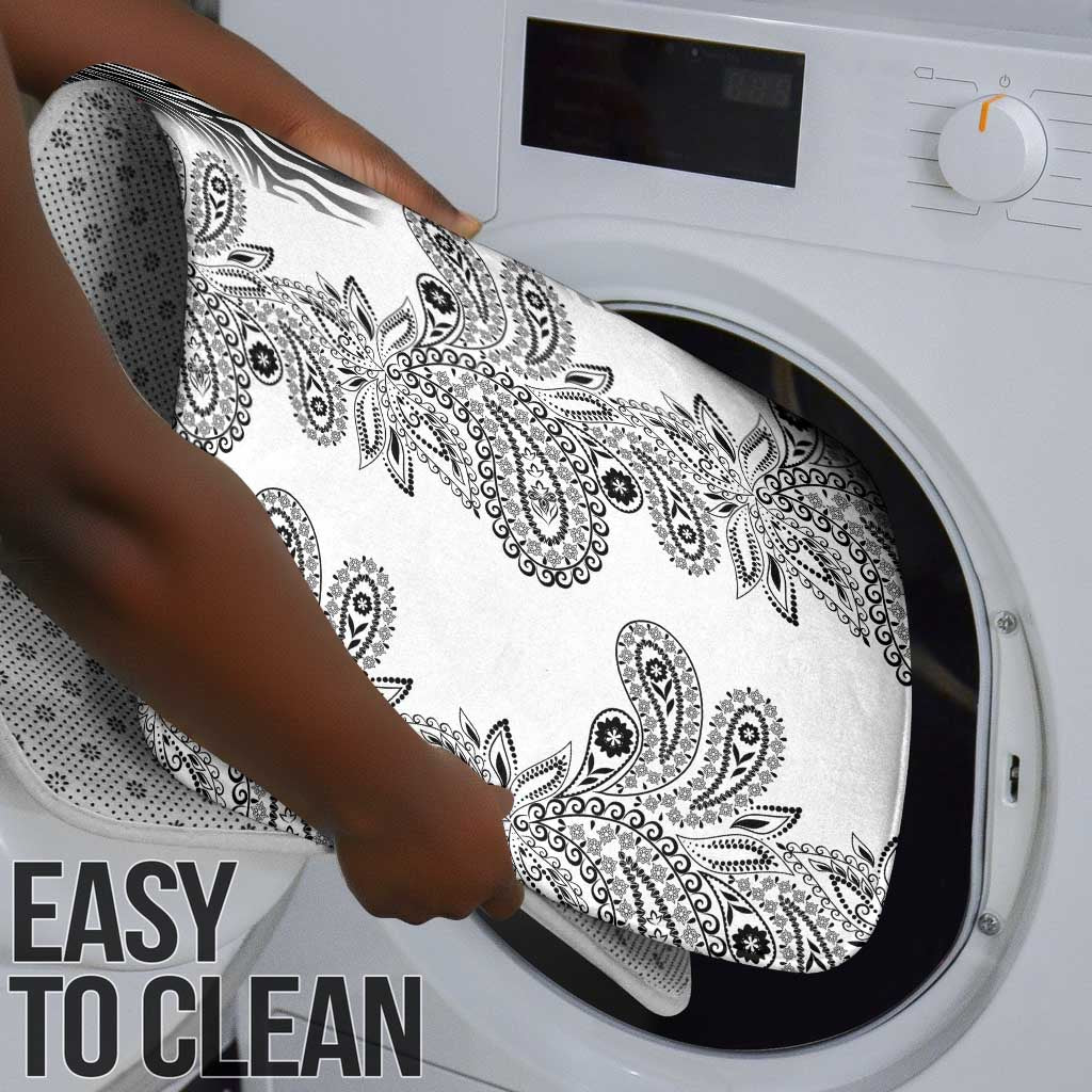 Africa Zebra Mix Paisley Tribal Pattern Bathroom Set