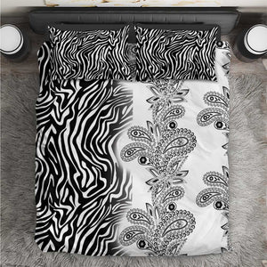 Afro Zebra Mix Paisley Tribal Pattern Bedding Set