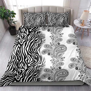 Afro Zebra Mix Paisley Tribal Pattern Bedding Set