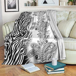 Afro Zebra Mix Paisley Tribal Pattern Blanket
