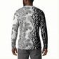 Africa Zebra Mix Paisley Tribal Pattern Button Sweatshirt