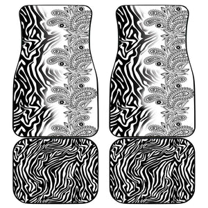 Afro Zebra Mix Paisley Tribal Pattern Car Mats