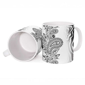 Africa Zebra Mix Paisley Tribal Pattern Ceramic Mug