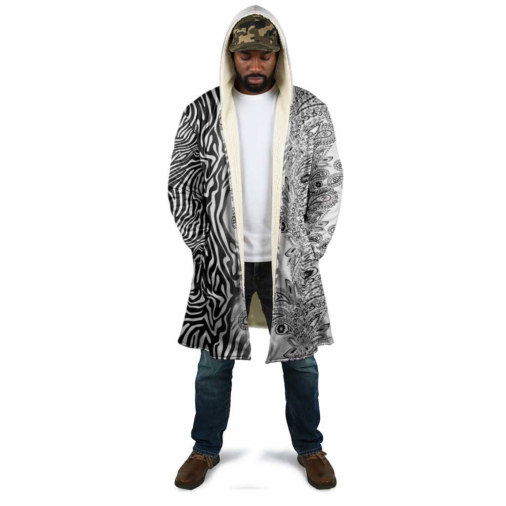 Africa Zebra Mix Paisley Tribal Pattern Cloak