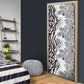 Africa Zebra Mix Paisley Tribal Pattern Door Cover