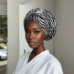 Africa Zebra Mix Paisley Tribal Pattern Easy Headwrap