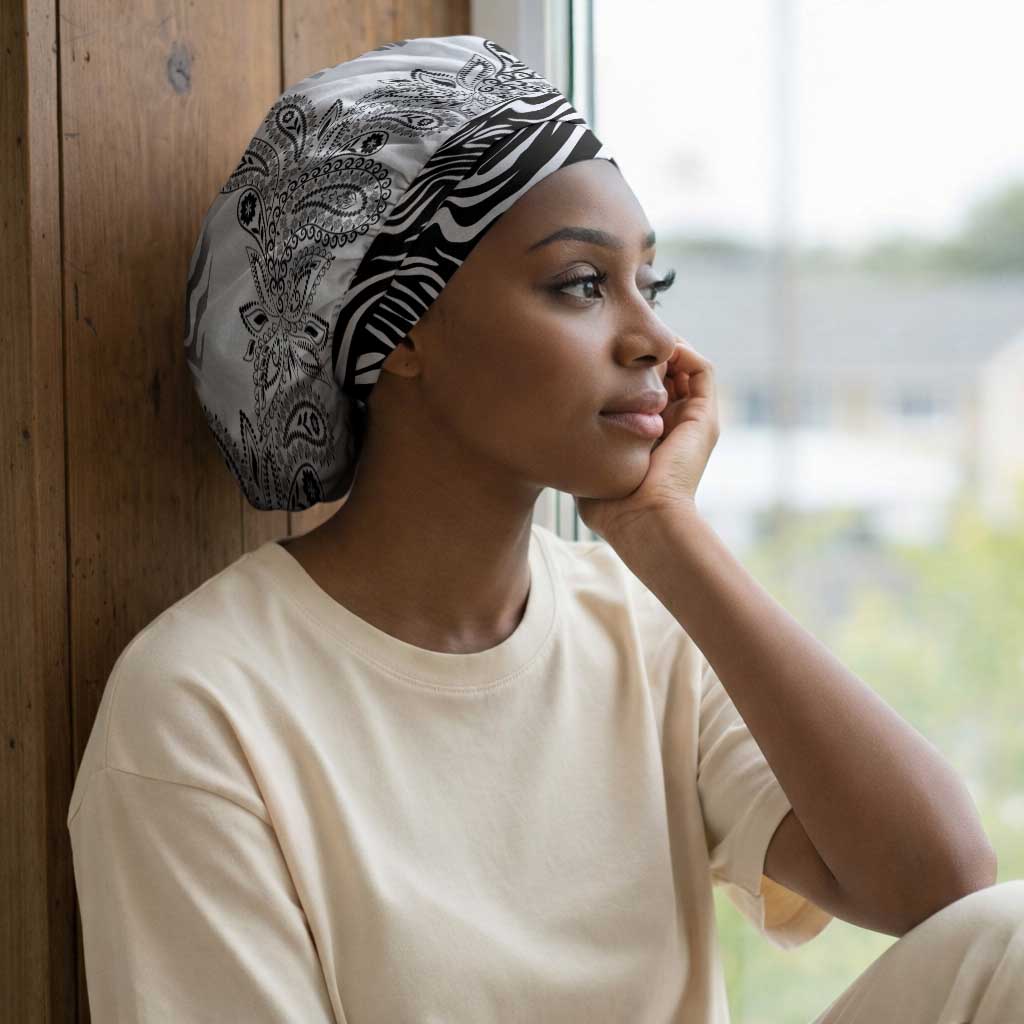 Africa Zebra Mix Paisley Tribal Pattern Easy Headwrap