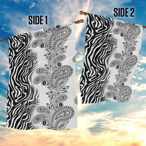 Afro Zebra Mix Paisley Tribal Pattern Garden Flag