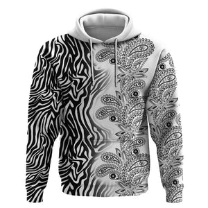 Afro Zebra Mix Paisley Tribal Pattern Hoodie