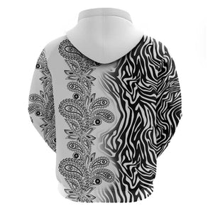 Afro Zebra Mix Paisley Tribal Pattern Hoodie