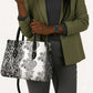 Africa Zebra Mix Paisley Tribal Pattern Leather Bag