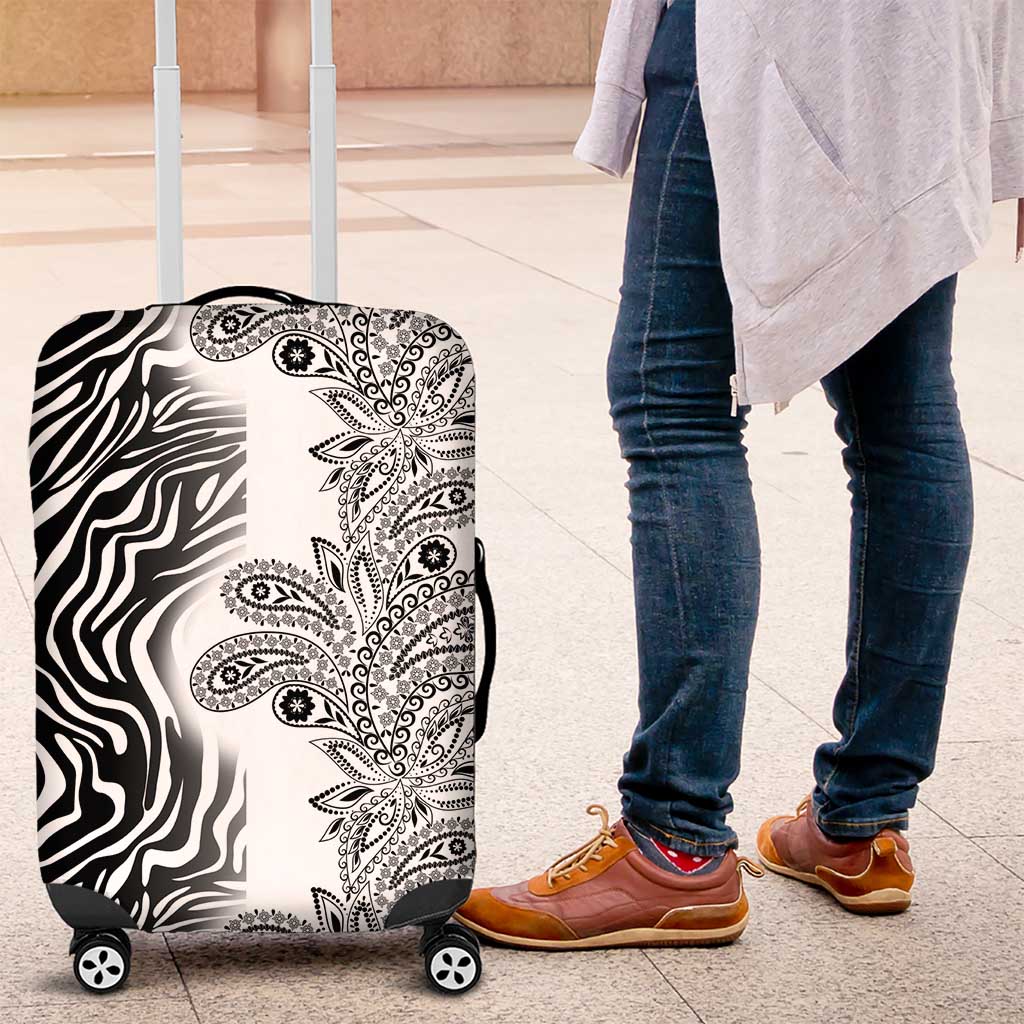 Afro Zebra Mix Paisley Tribal Pattern Luggage Cover