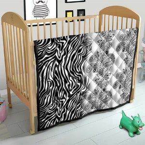 Afro Zebra Mix Paisley Tribal Pattern Quilt