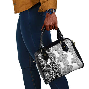 Afro Zebra Mix Paisley Tribal Pattern Shoulder Handbag