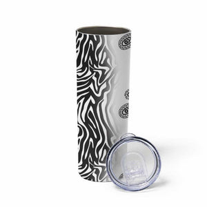 Afro Zebra Mix Paisley Tribal Pattern Skinny Tumbler