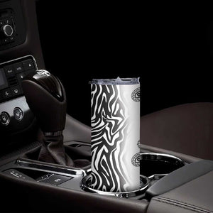 Afro Zebra Mix Paisley Tribal Pattern Skinny Tumbler