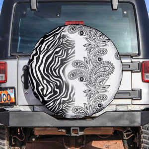 Afro Zebra Mix Paisley Tribal Pattern Spare Tire Cover