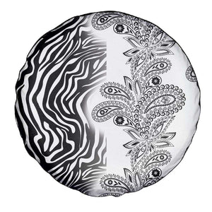 Afro Zebra Mix Paisley Tribal Pattern Spare Tire Cover