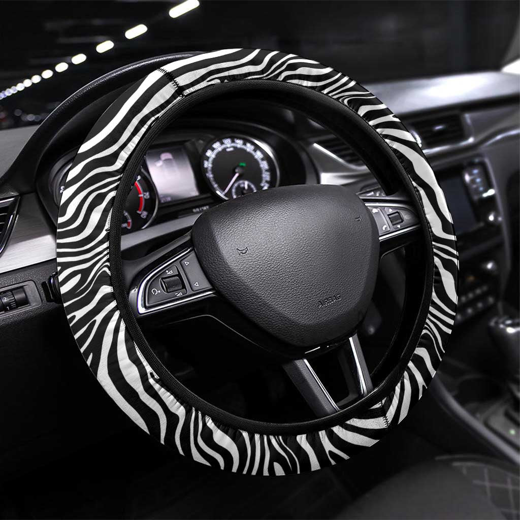 Afro Zebra Mix Paisley Tribal Pattern Steering Wheel Cover