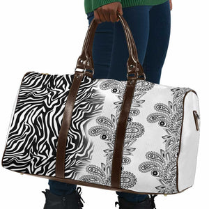 Africa Zebra Mix Paisley Tribal Pattern Travel Bag