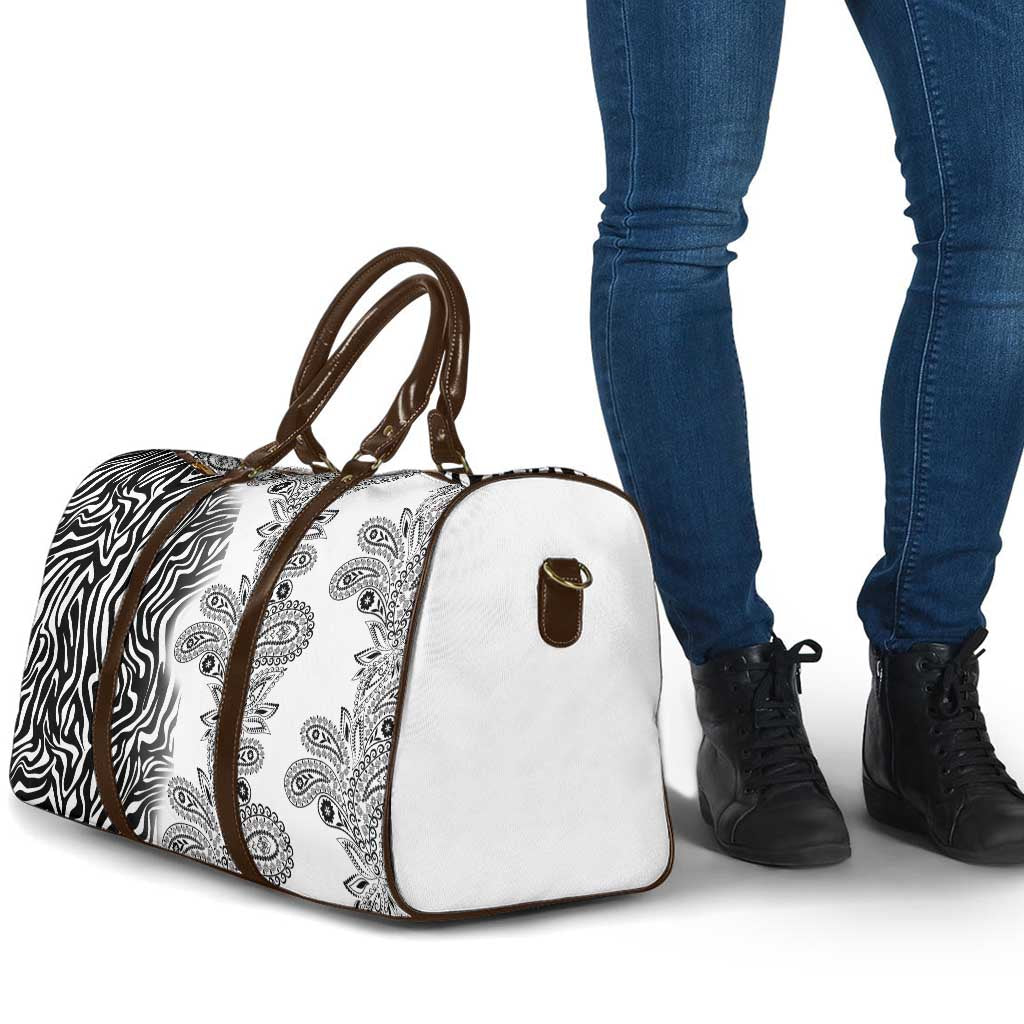 Africa Zebra Mix Paisley Tribal Pattern Travel Bag