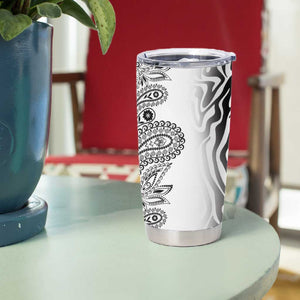 Afro Zebra Mix Paisley Tribal Pattern Tumbler Cup