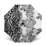 Africa Zebra Mix Paisley Tribal Pattern Umbrella