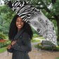 Africa Zebra Mix Paisley Tribal Pattern Umbrella