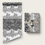 Africa Zebra Mix Paisley Tribal Pattern Wrapping Paper - African Pride