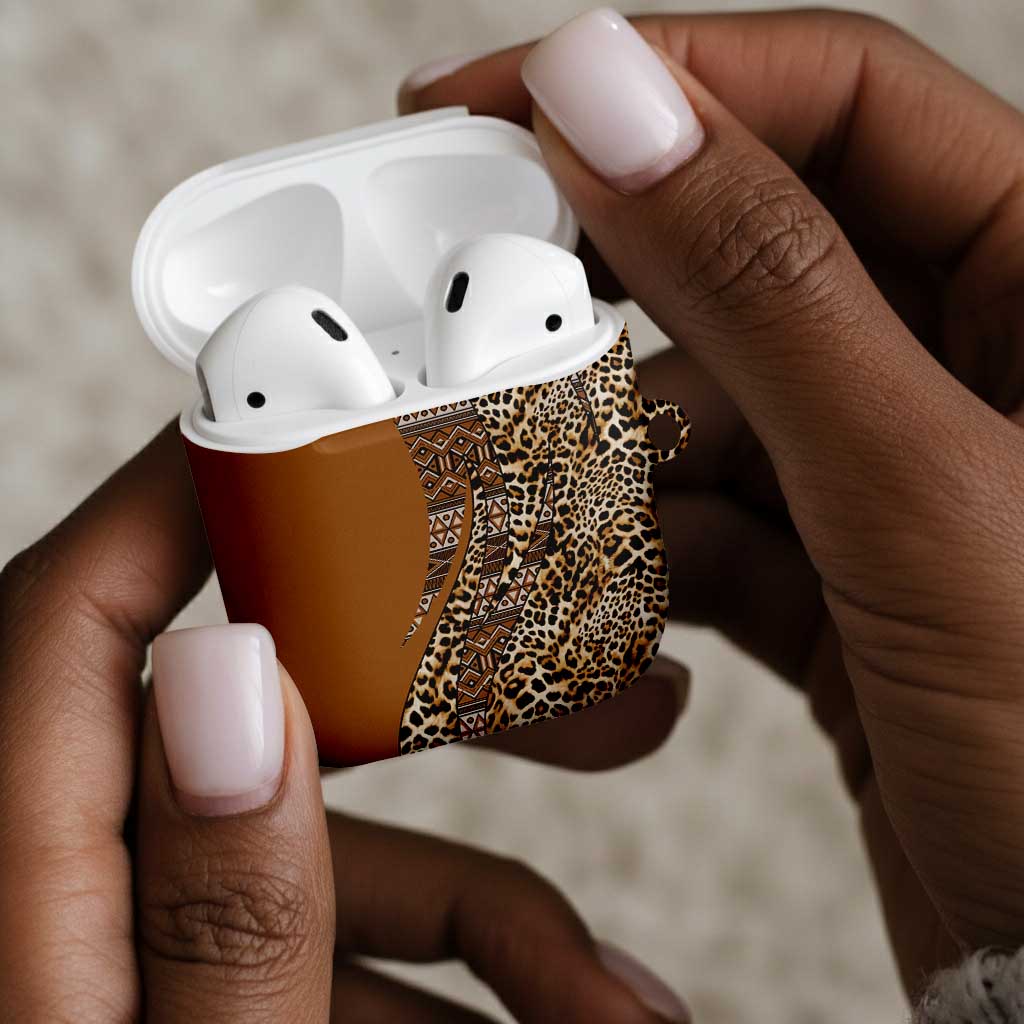 Africa Leopard Mix Native Tribal Pattern AirPods Case